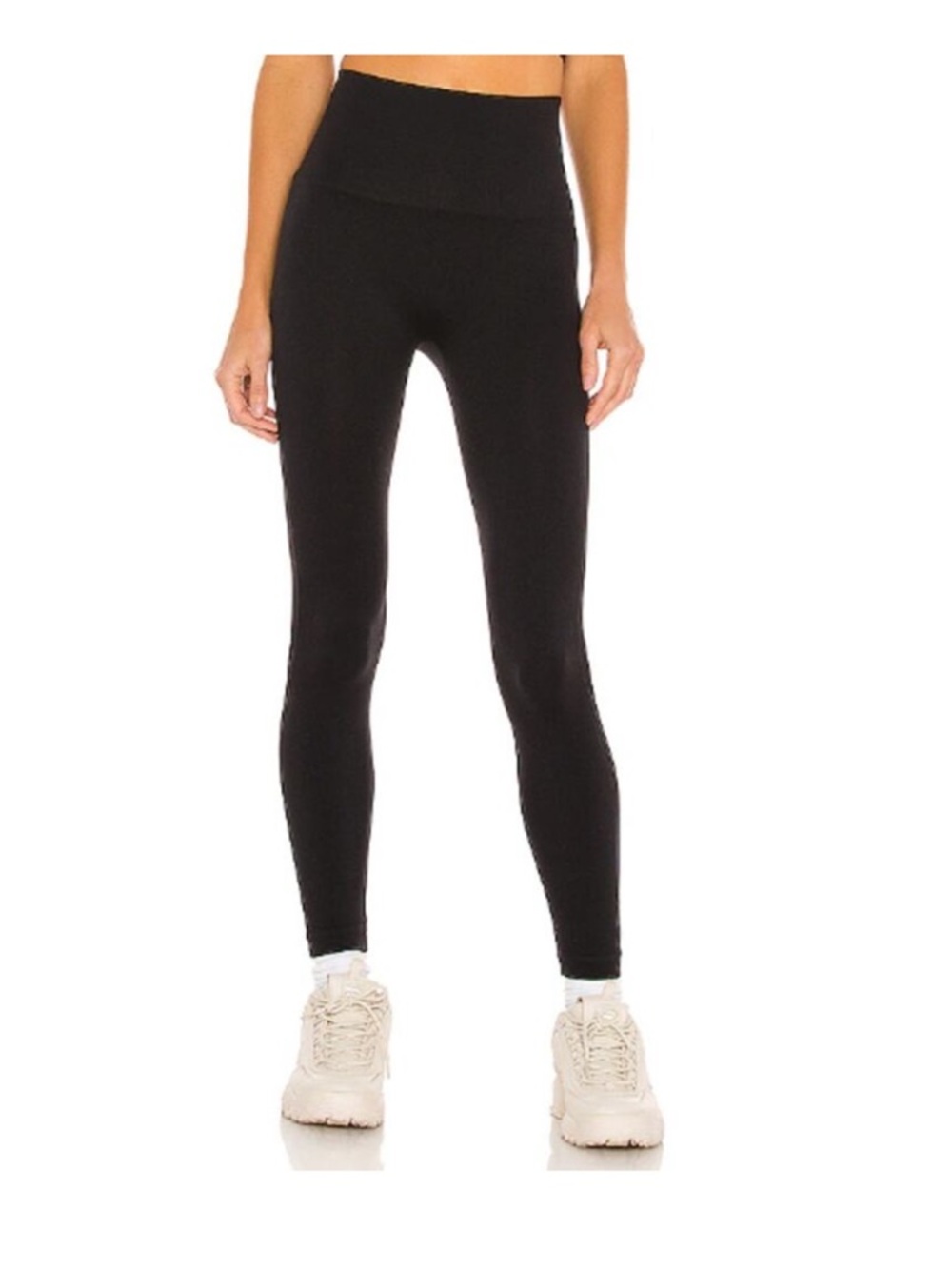 Spanx Look at Me Now Black Seamless Leggings size small New